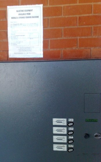 vending Needle Vending Machine Outside Geraldton Hospital